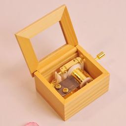 木质手摇镀金卡农音乐盒 八音盒精品生日礼物创意男送女友礼品